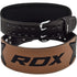 RDX 4 INCH BROWN LEATHER GYM BELT-7